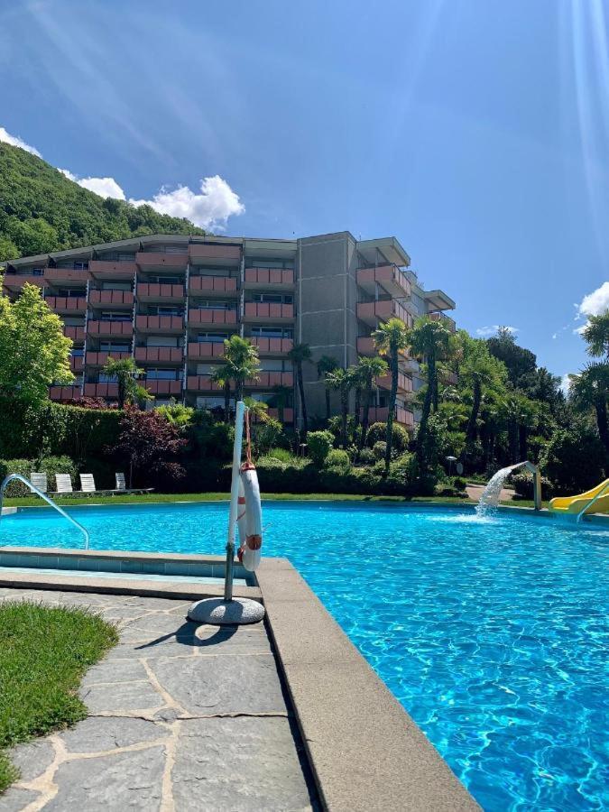 Luganersee, Pool, Strand, Parkplatz, Suite 204 Bissone Buitenkant foto