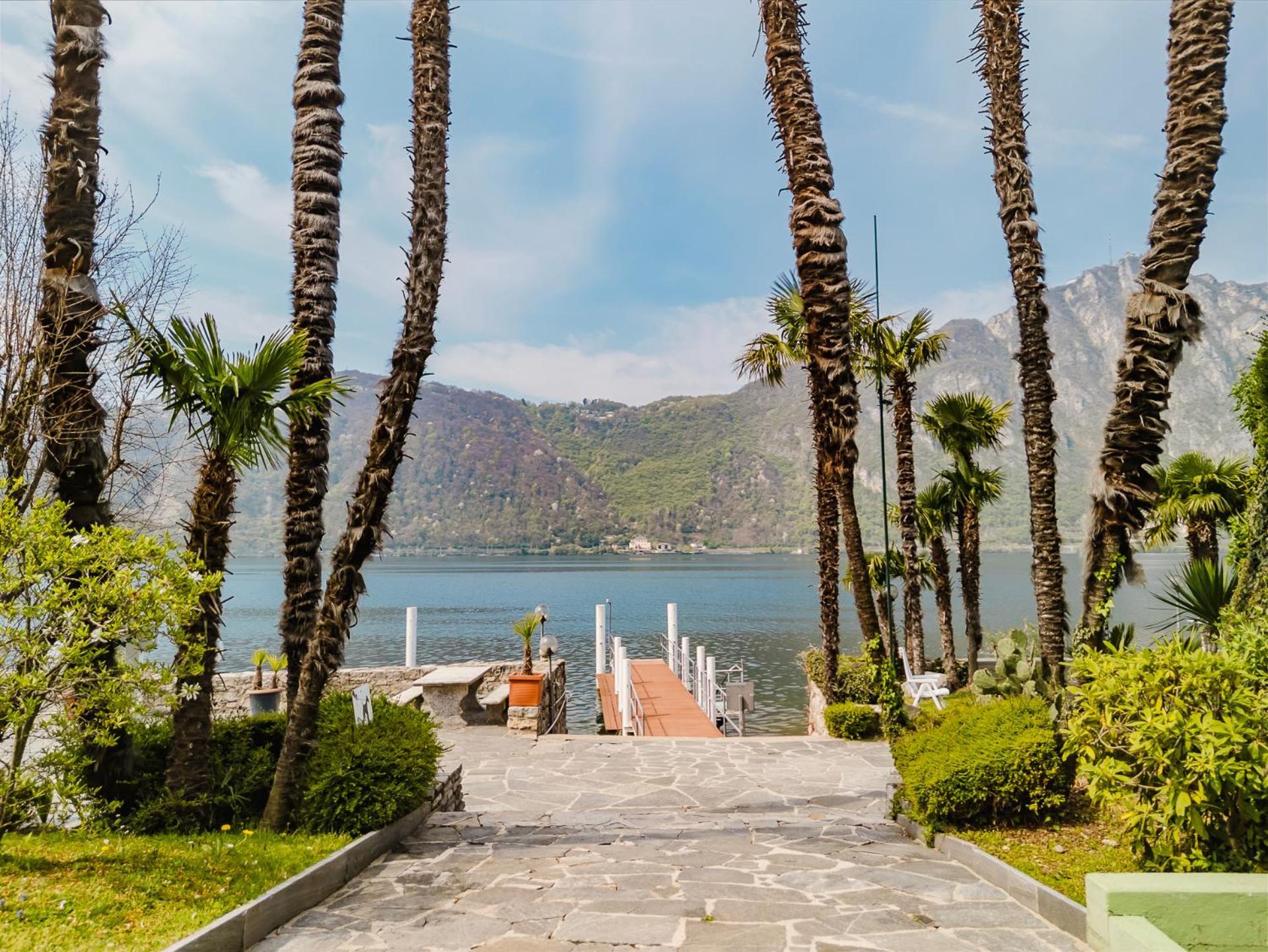 Luganersee, Pool, Strand, Parkplatz, Suite 204 Bissone Buitenkant foto