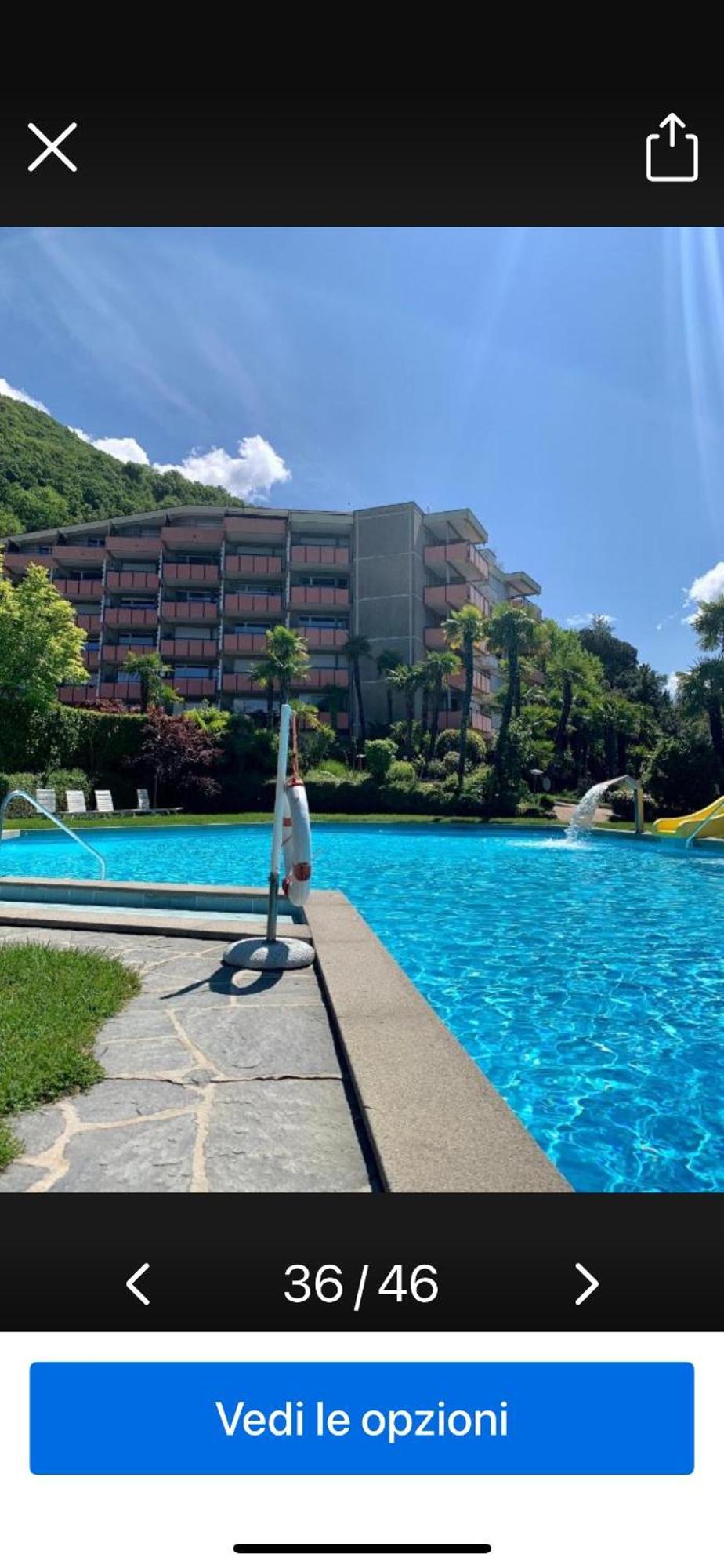 Luganersee, Pool, Strand, Parkplatz, Suite 204 Bissone Buitenkant foto